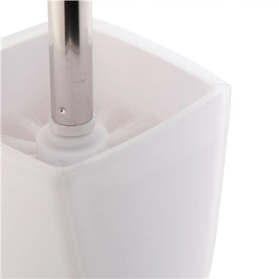 Гарнитур для туалета AXENTIA Graz, квадратный дизайн, из белого пластика, 9,4 x 36,8 x 9,4 см.