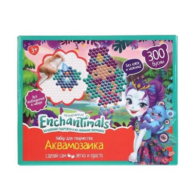 MultiArt. Аквамозаика "Enchantimals" 300 бусин арт. AQUABEADS300-EN3