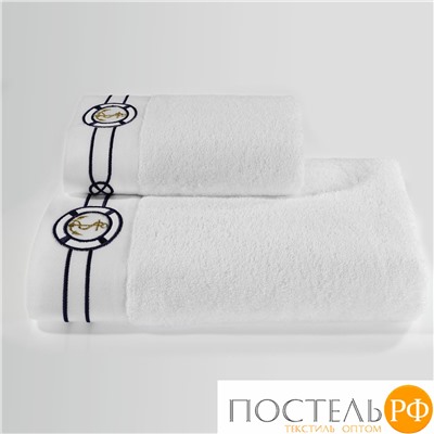 1010G10032101 Полотенце Soft cotton MARINE белый 50X100