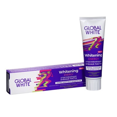 Зубная паста Global White отбеливающая Энерджи, 100 г