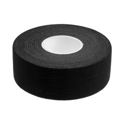 Лента клейкая ТУНДРА, тканевая, хоккейная, черная, 300 мкм, 36 мм х 25 м