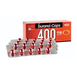 Капсулы жаропонижающие и болеутоляющие "Burana 400 мг" 30 шт