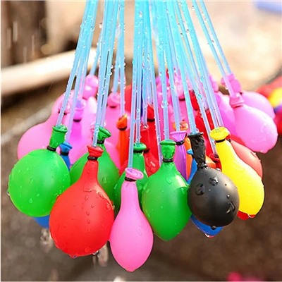 Игровой набор водные шарики - бомбочки Balloon Wars, 111 штук, с адаптером, водяные шары, бомбочки