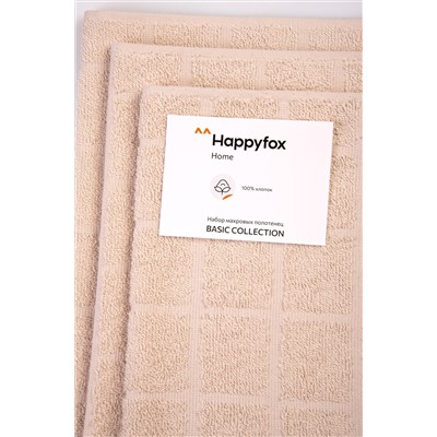 Набор махровых полотенец 3 шт Happy Fox Home