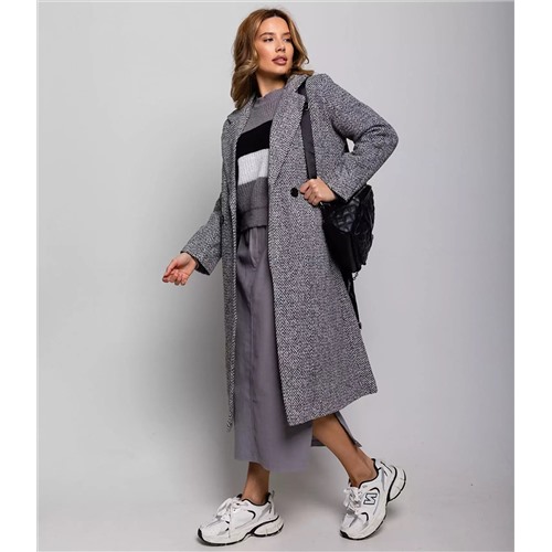 Пальто #КТ2215 (1), серый Размер L