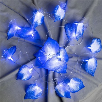 Декоративная подсветка "Антуриум" 20хLED 4000К 5м синий 500х9х10см