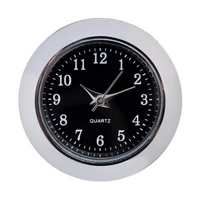 Вставка часы кварцевые, d-2.5 см, LQ377А, дискретный ход, черные