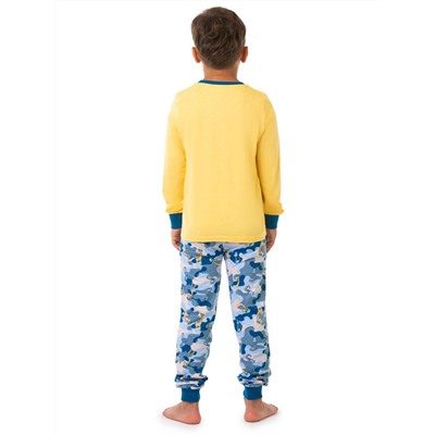 Пижама детская КМФ синий, Жёлтый