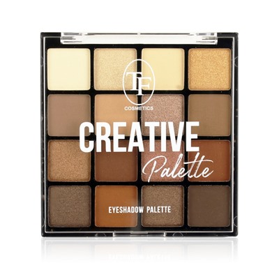 TF Палетка теней для макияжа CREATIVE PALETTE тон 02 Классический коричневый 16цветов (Китай)