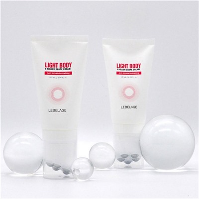 Lebelage Крем для тела массажный с 5 роликовыми шариками / Light Body 5 Roller Shape Cream, 120 мл