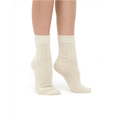 Теплые носки из 100% шерсти бежевые