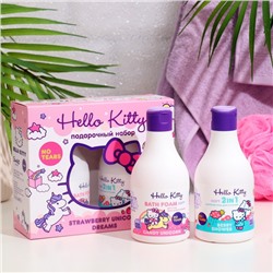 Подарочный набор косметики Hello Kitty "Strawberry Unicorn Dreams", 2*250 мл