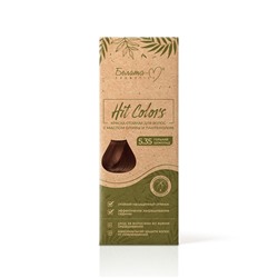 HIT COLORS Краска стойкая для волос с маслом оливы и пантенолом тон № 5.35 Горький шоколад