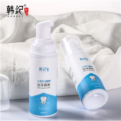 Очищающая пенка для зубов и десен с содой Hankey Tooth Cleaning Mousse, 60 мл.