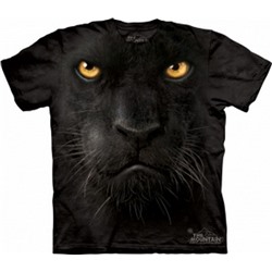 3д футболка морда черной пантеры
