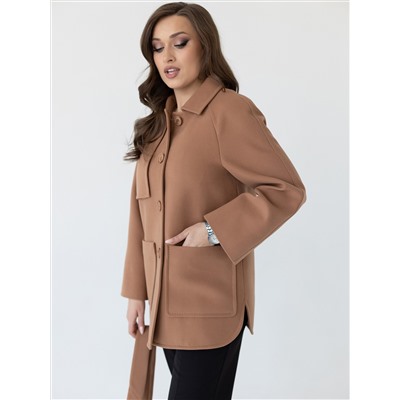 Пальто женское демисезонное 25010 (кэмел)