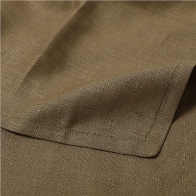 Скатерть Этель Linen collection khaki 145х250см, 100%лён 210 г/м2