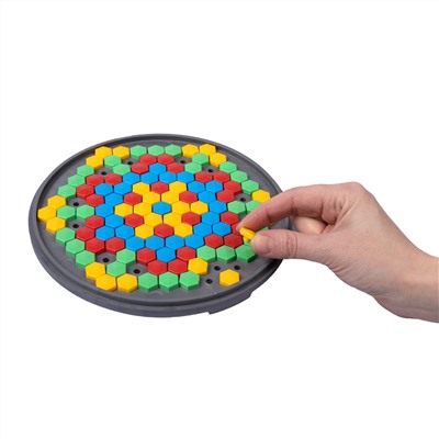 Мозаика шестигранная 120 эл (круглая пласт.коробка)