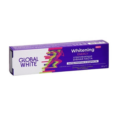 Зубная паста Global White отбеливающая Энерджи, 100 г