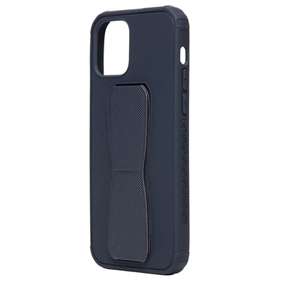 Чехол-накладка - PC058 для "Apple iPhone 12/iPhone 12 Pro" с подставкой и магнитом (black)