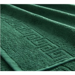 Полотенце махровое темно-зеленое г-к