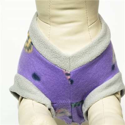 Толстовка с юбочкой "Ежики", размер XL (ДС 40, ОШ 40, ОГ 50 см), фиолетовая