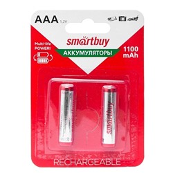Аккумулятор AAA Smart Buy Ni-MH (1100 mAh) (2-BL) (24/240) ЦЕНА УКАЗАНА ЗА 2 ШТ