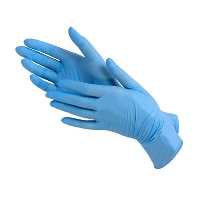 Перчатки одноразовые размер XS цвет голубой 50пар
