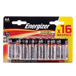 Батарейка AA Energizer LR6 Max (16-BL) (96) ЦЕНА УКАЗАНА ЗА 16 ШТ