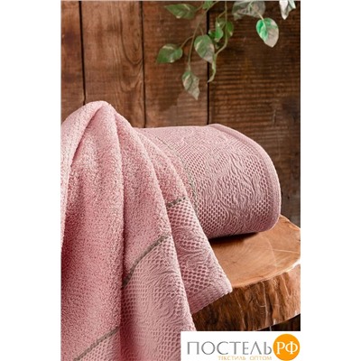 Полотенце Arya жаккардовое 70x140 Emely Розовый