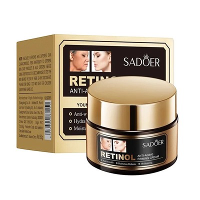 Крем для лица с ретинолом против старения Sadoer Retinol Facial Cream 50гр