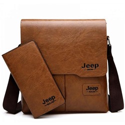 Комплект сумка и портмоне Jeep Buluo Светло-коричневый