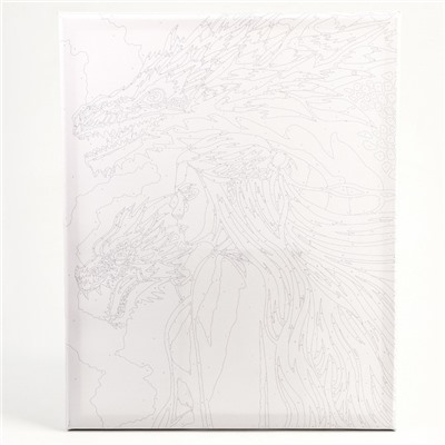 Картина по номерам «Хозяйка драконов», 40 × 50 см