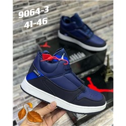 Мужские кроссовки 9064-3 черно-синие