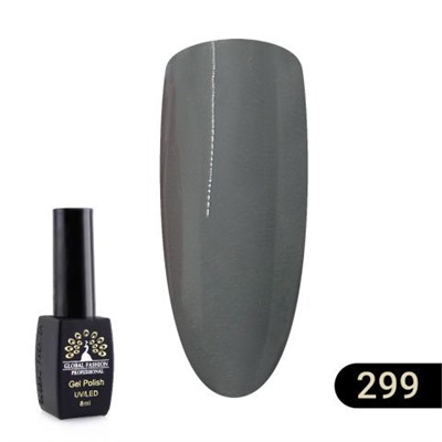 Гель лак Global Fashion BLACK ELITE 299, 8 мл