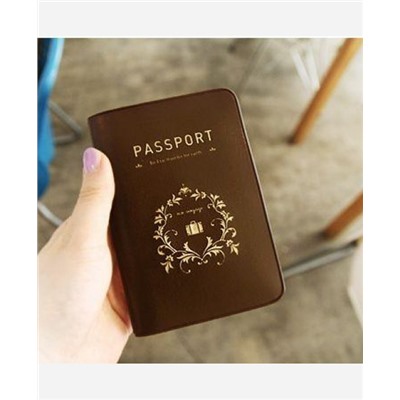 Обложка на паспорт, 4 карм. внутри. Цвет розовый 9046418