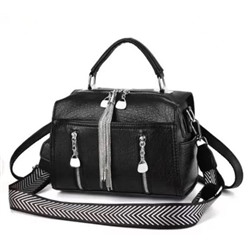 Женская сумка-рюкзак ЭКО кожа с кармашками черный