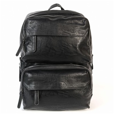 Мужской дорожный рюкзак из эко кожи 1593 Блек