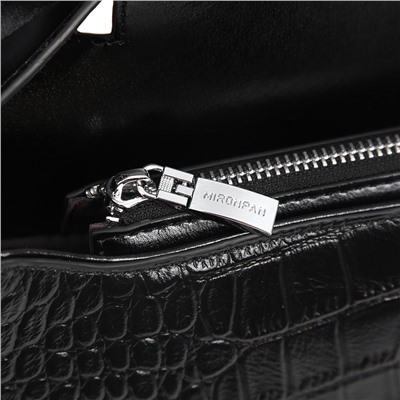 Женская сумка MIRONPAN  арт. 62378 Черный со змеиными ручками