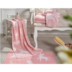 Полотенце махровое Unicorn, размер 70х130 см, цвет розовый 7605463