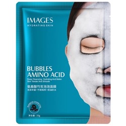 Тканевая пузырьковая маска Images с аминокислотами и бамбуковым углем
