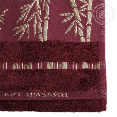 Комплект полотенец Бамбук бордо Арт Дизайн