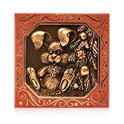 Шоколад барельефный элитный Зайчик (квадрат 46 мм.)