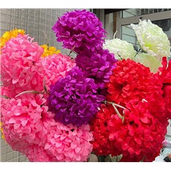 Цветок искусственный декоративный Гортензия (7 бутонов) 50 см
