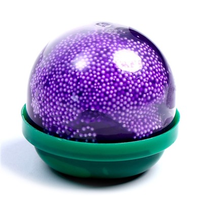 Слайм "Плюх" фиолетовый, контейнер с шариками, 40 г