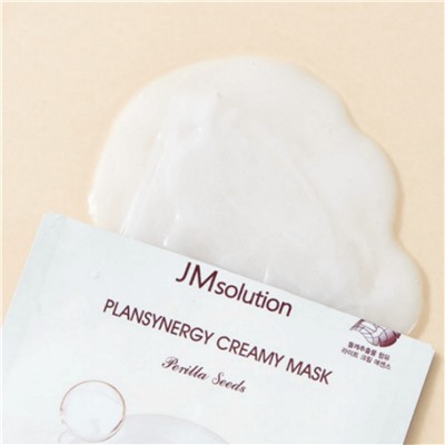 Jmsolution Тканевая маска для сияния кожи с семенами периллы / Plansynergy Creamy Mask Perilla Seeds, 30 мл