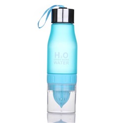 Бутылка для воды с инфузером для фруктов H2O голубой 650мл
