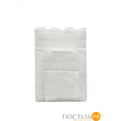 1010G10111109 Полотенце Soft cotton QUEEN молочный 50X100