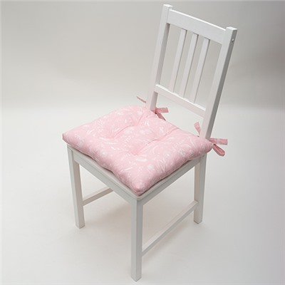 Сидушка на стул с завязками 'Радушная хозяйка (Традиция)' 40х40, рогожка, 'Соцветие'