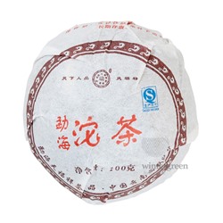 Чай китайский  элитный  шу пуэр  Фабрика Тяньфусян сбор 2006 г. 92-100гр. (то ча), шт